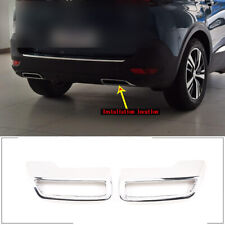Tampa do silenciador de escape ABS prata acabamento para 2017-2019 Peugeot 3008 5008 4008 comprar usado  Enviando para Brazil