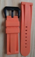 Orange 24mm silicone for sale  DEESIDE