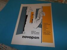 Pubblicita 1959 novopan usato  Roma