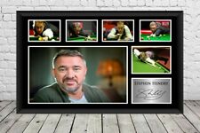Stephen Hendry impressão De Foto Assinada Bilhar Memorabilia autografada comprar usado  Enviando para Brazil