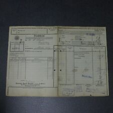Alter frachtbrief reichsbahn gebraucht kaufen  Pirna, Dohma, Struppen