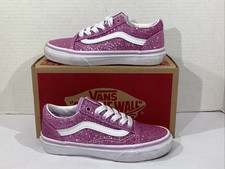 Tênis esportivo Vans Youth Girls tamanho 13 glitter lilás old skool AJ-974 comprar usado  Enviando para Brazil