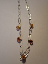 Bernstein kette silber gebraucht kaufen  Angermünde