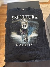 Camiseta promocional vintage Y2K Sepultura Kairos tamanho grande banda de metal comprar usado  Enviando para Brazil