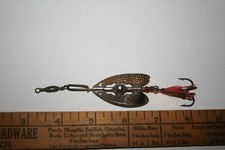 Isca giratória vintage de metal grande americana giratória - lâmina extravagante - usada comprar usado  Enviando para Brazil