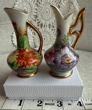 vases set 2 hand painted for sale  Bozrah