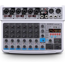 Mini mixer de áudio BOMGE 8 canais mixer de linha DC 5V com MP3 player Bluetooth U comprar usado  Enviando para Brazil
