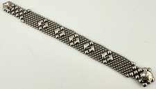 Pulseira de fecho de pressão SERGIO GUTIERREZ MALHA DE METAL LÍQUIDO 7” K115B comprar usado  Enviando para Brazil
