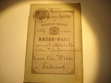 Antiker reisepass 1855 gebraucht kaufen  Elmshorn