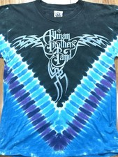 Camisa Allman Bros 2006 Tour Tie Dye azul líquido 2 lados MÉDIA, usado comprar usado  Enviando para Brazil