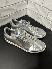 Tamanho EUA 9,5 - Adidas Stan Smith prata metálica FW5363, usado comprar usado  Enviando para Brazil