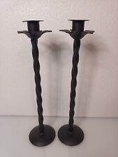 Metal flower candleholders for sale  BIGGLESWADE