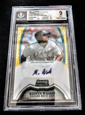 2011 Bowman Sterling KEENYN WALKER REFRATOR AUTOMÁTICO DE OURO!  #/50!✨ Sox!  BGS 9/10! comprar usado  Enviando para Brazil