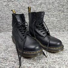 Bota de combate feminina Dr. Martens tamanho 8 couro Pascal Virginia preta 13512 1460 comprar usado  Enviando para Brazil