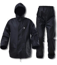 Impermeable Exterior Pesca Senderismo Camping Negro Grande Lluvia Jinete Traje Ropa segunda mano  Embacar hacia Mexico