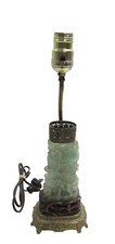 Lâmpada de jade esculpida em jade verde antiga art déco comprar usado  Enviando para Brazil