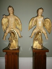 Paire angelots cherubin d'occasion  Genouillac