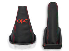 FÜR OPEL CORSA E SCHALTMANSCHETTE HANDBREMSSACK LEDER + STICKEREI opc n.ROT na sprzedaż  PL