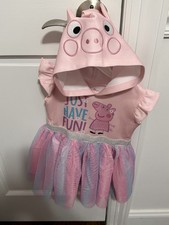 Vestido de babado fantasia infantil Peppa Pig para meninas, rosa, 2T comprar usado  Enviando para Brazil