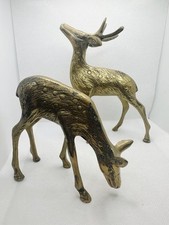 Vintage brass deer for sale  DISS