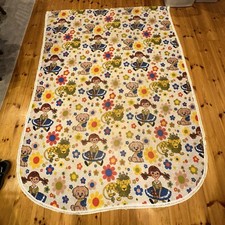 Usado, Lençol de cama vintage retrô infantil estilo anos 60 anos 70 flores animais menina comprar usado  Enviando para Brazil