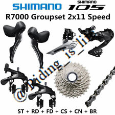 Conjunto de grupo de bicicleta de estrada Shimano 105 R7000 2x11 28T/30T/32T/34T sem B.B&Crank ST-R7000 comprar usado  Enviando para Brazil