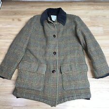 Jaqueta masculina Med Brooks Brothers tweed colcha forrada colarinho de veludo botão para baixo, usado comprar usado  Enviando para Brazil