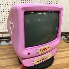 Disney Princesa Retro Color TV Rosa 2007 P1310ATV 13" Juegos Probado y Funcionando segunda mano  Embacar hacia Mexico