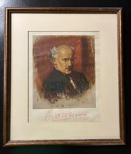 Rara litografia autografata usato  Spedire a Italy