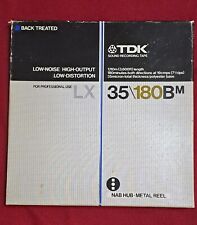TDK LX 35/180M 3600FT CINTA DE GRABACIÓN DE SONIDO BUB CARRETE DE METAL USO PROFESIONAL segunda mano  Embacar hacia Mexico