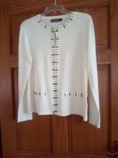 Cream ivory cardigan for sale  BRIDGEND