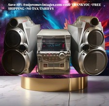 Sistema estéreo compacto JVC MX-GB6 CD Boombox vintage reprodutor de cassete duplo 500W🔥 comprar usado  Enviando para Brazil