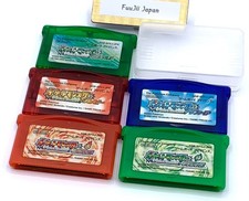 Lote 5 Pokemon esmeralda folha vermelha verde rubi safira Gameboy Advance GBA testado comprar usado  Enviando para Brazil
