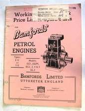 Bamfords petrol engines for sale  LEICESTER