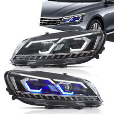 Par de Faróis Projetores de LED para 2011-15 VW Passat Faróis de Halogênio de Fábrica, usado comprar usado  Enviando para Brazil