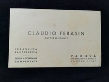 Biglietto pubblicitario padova usato  Italia