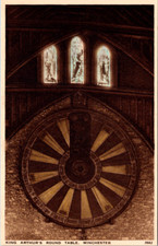 Cartão postal vintage mesa redonda e vitral do Rei Arthur comprar usado  Enviando para Brazil