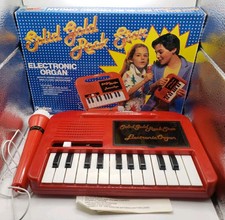 Órgão eletrônico vintage 1987 Playtime ouro maciço Rock Star. Caixa original funciona!, usado comprar usado  Enviando para Brazil