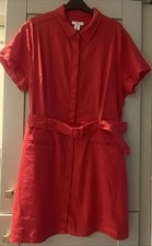 Halston red belted for sale  LEICESTER