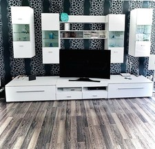 Moderne wohnwand hochglanz gebraucht kaufen  Tuttlingen