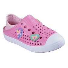 Sapato slip-on moldado Skechers infantil feminino espuma tamanho 10 unicórnio comprar usado  Enviando para Brazil