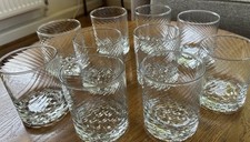 Set heavy glass for sale  GLASTONBURY