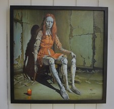 Portrait surréaliste huile d'occasion  Angoulême