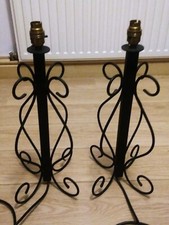 Table lamps metal for sale  GLASGOW