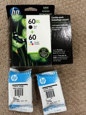 Usado, Cartucho de Tinta HP INKJET PRETO 60XL CC641W e Tricolor HP 60 CC643W GENUÍNO NOVO comprar usado  Enviando para Brazil
