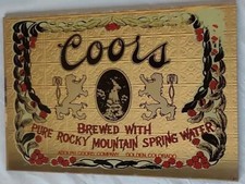 Vintage coors beer for sale  Florence