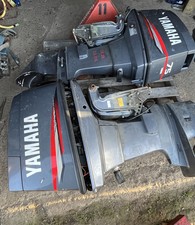 Twin yamaha 75hp for sale  CHRISTCHURCH