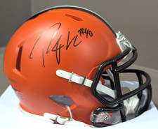 Usado, Mini capacete de futebol americano Cleveland Browns Speed assinado por Peyton Hillis (JSA) comprar usado  Enviando para Brazil