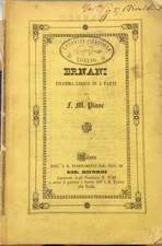 Verdi giuseppe. ernani. usato  Lucca