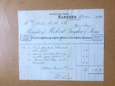 Marsden engineers invoice. for sale Marsden engineers invoice. for sale  BARNSLEY